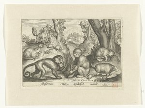 Monkeys, Cats, and Mice by Nicolaes de Bruyn