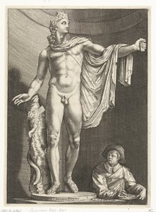 Apollo Belvedere (Three Antique Statues in Rome after Goltzius)