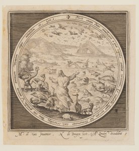 Fifth Day: The Creation of Birds and Fish, from The Creation to the Expulsion from Paradise by Nicolaes de Bruyn