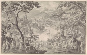 Healing of Naaman by Nicolaes de Bruyn