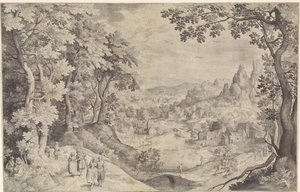 Landscape with Deer Hunt