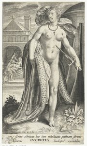 Lucretia with Dagger Against Her Chest by Nicolaes de Bruyn