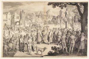 Shadrach, Meshach, and Abednego in the Burning Stove by Nicolaes de Bruyn