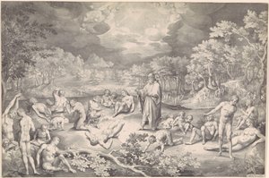 Vision of Ezekiel over the Valley of Bones by Nicolaes de Bruyn