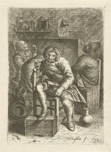 Smoking Man by Nicolaes van Haeften