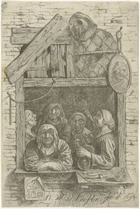 Five Women in a Window by Nicolaes van Haeften