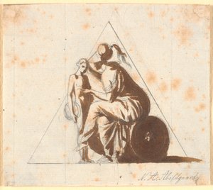 Athena with a Young Man by Nicolai Abildgaard