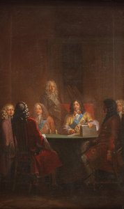 Christian V Presents Danish Law 1683 by Nicolai Abildgaard