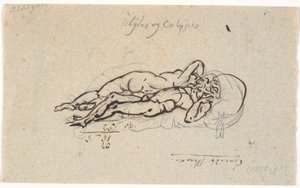 Odysseus and Calypso, Lying Naked on a Bed
