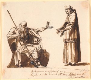 Richelieu Before Rhadamanthos by Nicolai Abildgaard