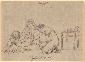 Ruth Caressing Boaz by Nicolai Abildgaard