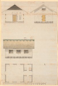 Section and Plan of a Teahouse in Sorgenfri Park
