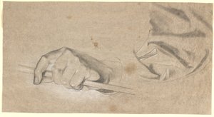 Study of a Hand and Drapery