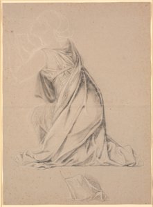 Study for the Kneeling Figure Symbolizing Holstein on the Christian I Painting at Christiansborg
