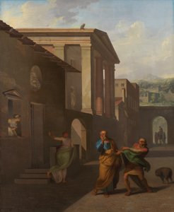 The Midwife Taking Leave of the Girl from Andros. From Terence