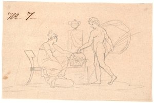 Two Figures by Nicolai Abildgaard