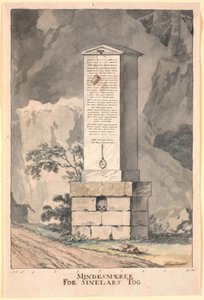 Draft for Memorial for Sinclair by Nicolai Abildgaard