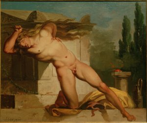 Adrastos Kills Himself at the Grave of Atys by Nicolai Abraham Abildgaard