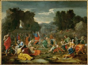 The Israelites Gathering Manna in the Desert
