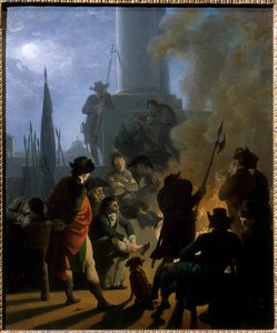 A revolutionary bivouac in 1789 by Nicolas Taunay