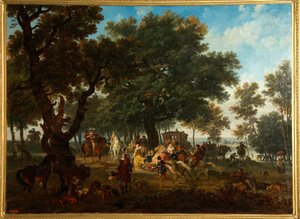 Henri IV and His Suite Hunting by Nicolas Antoine Taunay