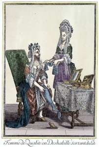 Quality woman undressed, out of bed. Representation by Arnoult