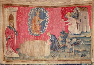 The Harvest of the Elected, from the Apocalypse Tapestry of Angers, 1373-87 by Nicolas Bataille