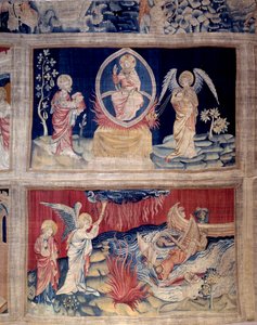The Curtain of Revelation: God and St. John Weep When They See the Disaster by Nicolas Bataille