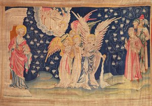 The First Flask Poured on the Earth, from the Apocalypse Tapestry of Angers