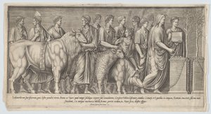 Pagan Sacrifice, after an Antique Bas Relief, 1553