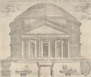 Pantheum Romanum nunc Mariae Cognomento by Nicolas Beatrizet