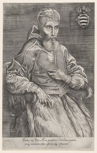 Portrait of Pope Paulus IV by Nicolas Beatrizet