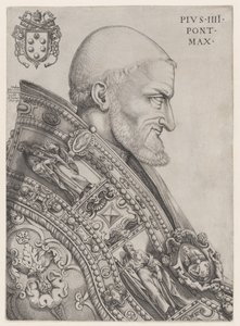 Portrait of Pope Pius IV by Nicolas Beatrizet