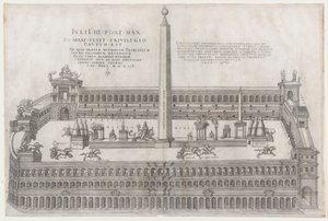 Speculum Romanae Magnificentiae: Circus Flaminius, 1553 by Nicolas Beatrizet
