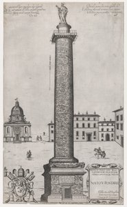 Speculum Romanae Magnificentiae: Column of Trajan, 1589 by Nicolas Beatrizet.