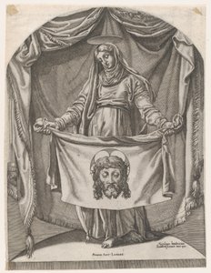 St. Veronica with the Sudarium (after Michelangelo) by Nicolas Beatrizet