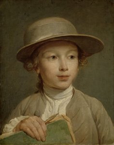 Boy with a Drawing Book
