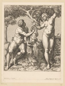 Adam and Eve Tempted by the Serpent by Nicolas Bocquet