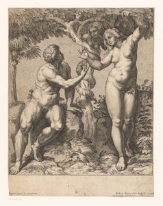 Adam and Eve Tempted by the Serpent by Nicolas Bocquet