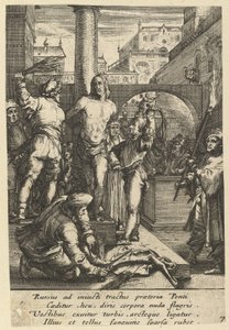 The Flagellation of Christ, from The Passion of Christ by Nicolas Cochin