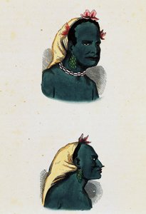 Vanou Native and Vanou Chief (Vanikoro) by Nicolas Dally