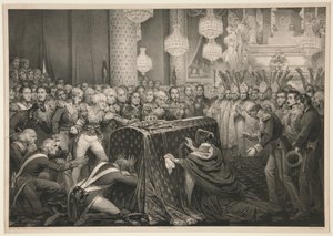 The Remains of Emperor Napoleon at Les Invalides by Nicolas Eustache Maurin