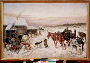 Before a Pub in Winter