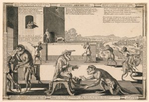 Singeries Amoureuses, Plate 2 by Nicolas Guerard