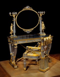 Table and toilet chair of the Duchess of Berry by Nicolas Henri Jacob