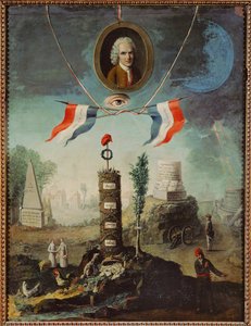 Allegory of the French Revolution with Jean-Jacques Rousseau