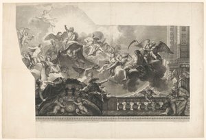 Ceiling Painting with Assembly of Gods (plate 2) by Nicolas Henri Tardieu