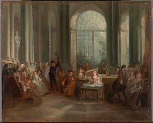 Concert in the Oval Salon of Pierre Crozat