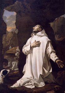 St Bruno Praying in Desert by Nicolas Mignard