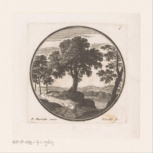 View of Trees Along Water by Nicolas Perelle